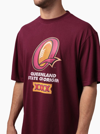 MNA-O51 (Mitchell & ness queensland state of origin tee maroon) 52693043