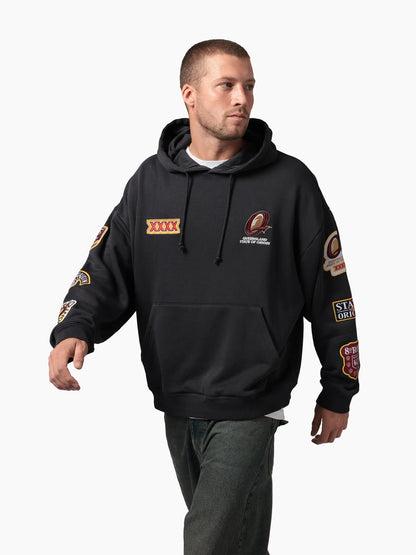 MNA-P51 (Mitchell & ness queensland 8 straight box hoodie washed black) 52697826