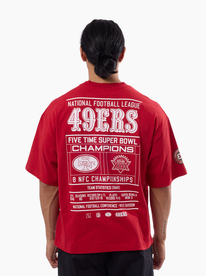 MNA-X52 (Mitchell & ness san francisco 49ers scoreboard box fit t-shirt red) 82693913