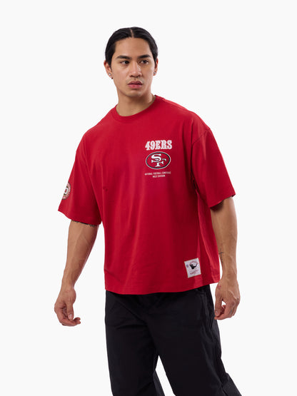 MNA-X52 (Mitchell & ness san francisco 49ers scoreboard box fit t-shirt red) 82693913