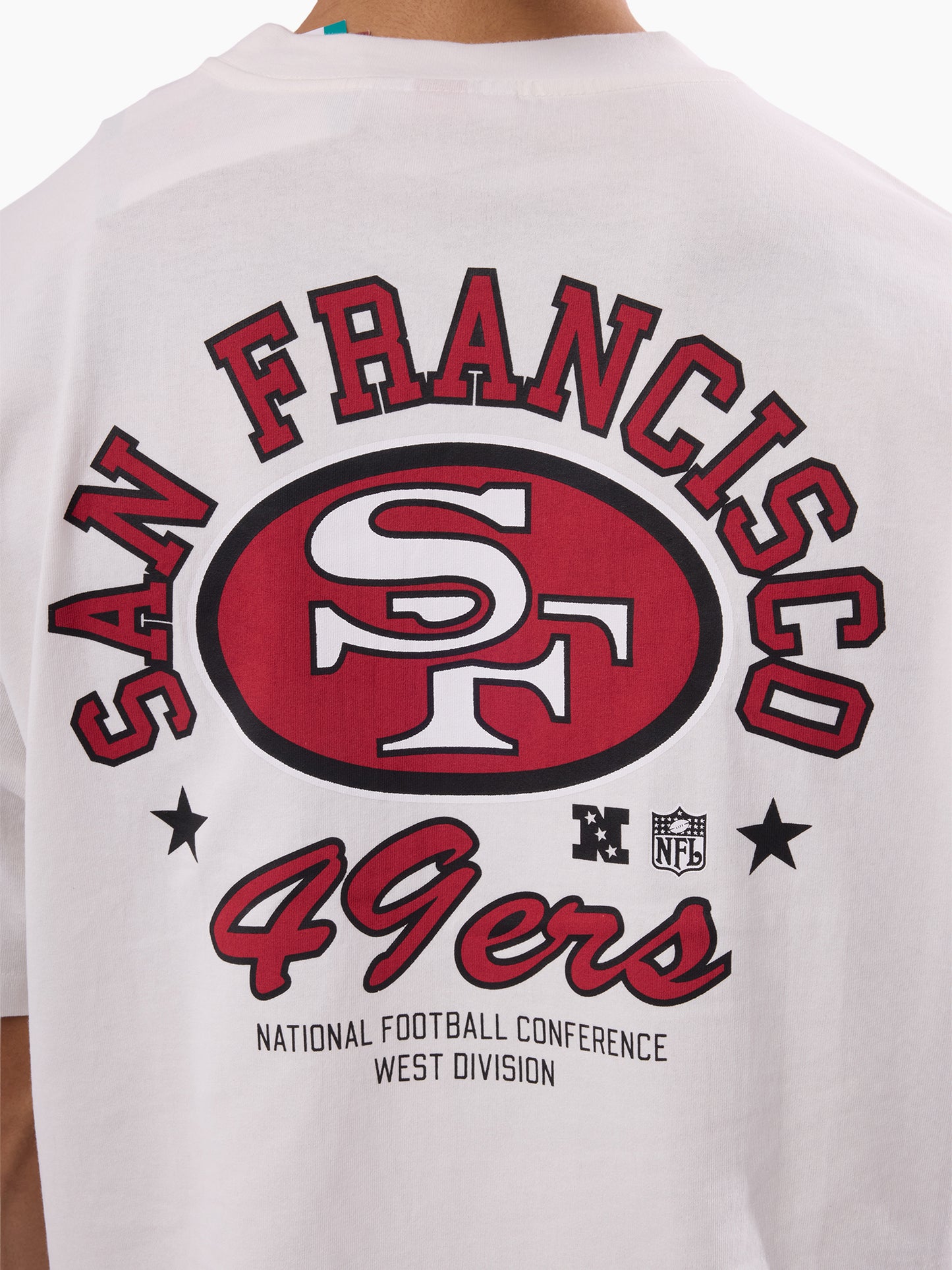 MNA-Y52 (Mitchell & ness san francisco 49ers script box fit t-shirt vintage white) 82693913