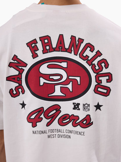 MNA-Y52 (Mitchell & ness san francisco 49ers script box fit t-shirt vintage white) 82693913