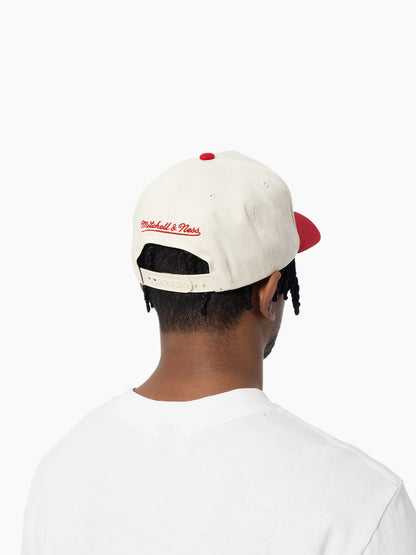 MNA-K41 (Mitchell & ness evergreen pro pinch 49ers snapback white/cream/red osfm) 12592391