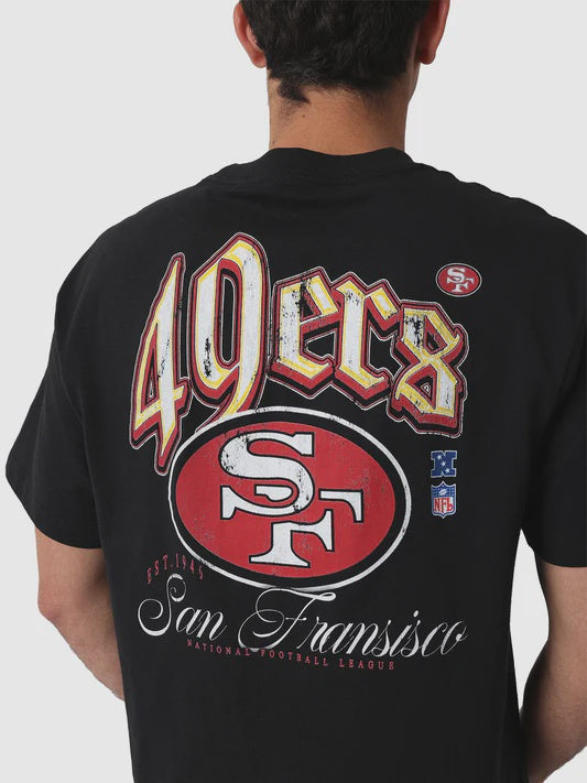 MNA-X46 (Mitchell and ness gothic team tee 49ers faded black) 92592391