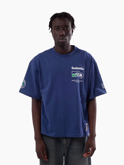 MNA-Z52 (Mitchell & ness seattle seahawks scoreboard box fit t-shirt alpine blue) 82693913