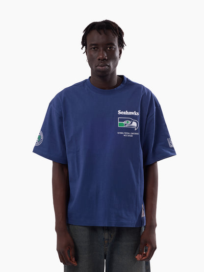 MNA-Z52 (Mitchell & ness seattle seahawks scoreboard box fit t-shirt alpine blue) 82693913