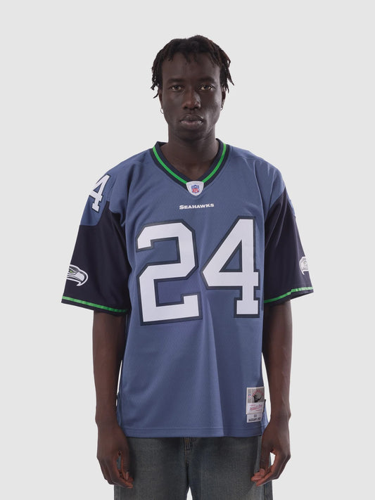 MNA-U52 (Mitchell & ness NFL throwback seattle seahawks dark legacy jersey 2010 lynch marshawn blue) 826910869