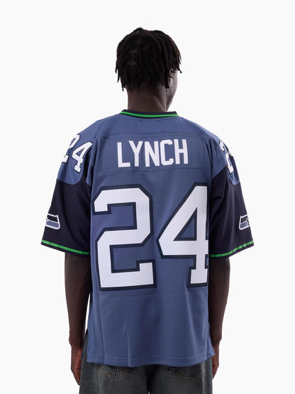 MNA-U52 (Mitchell & ness NFL throwback seattle seahawks dark legacy jersey 2010 lynch marshawn blue) 826910869