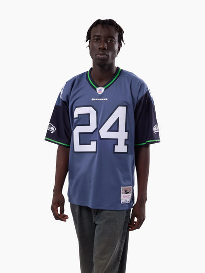MNA-U52 (Mitchell & ness NFL throwback seattle seahawks dark legacy jersey 2010 lynch marshawn blue) 826910869