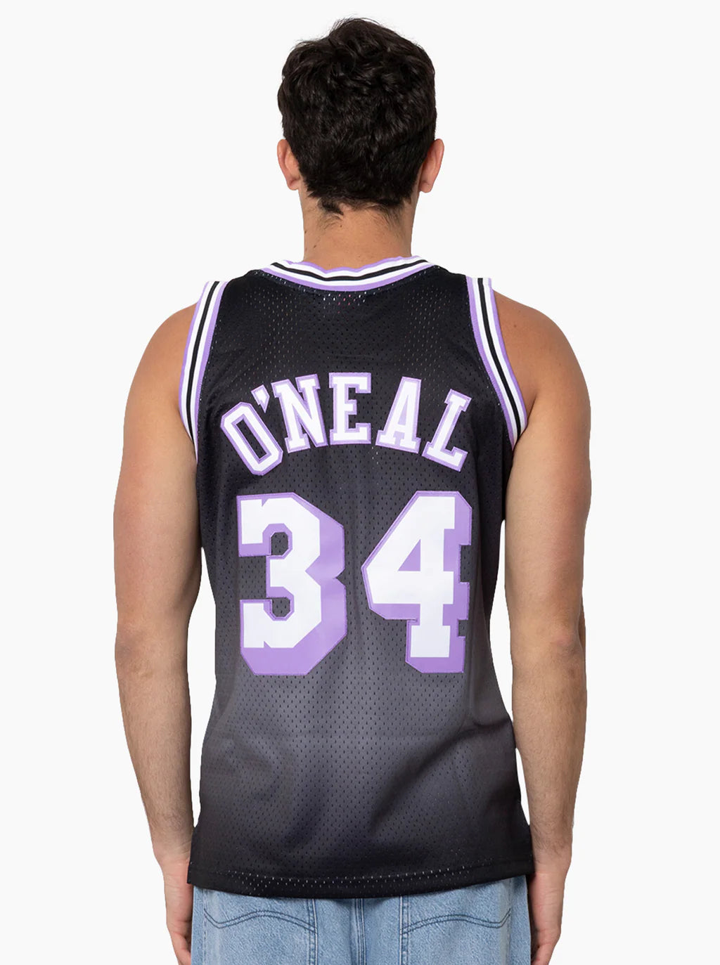 MNA-E48 (Mitchell & ness swingman ombre print jersey lakers o'neil) 102599130