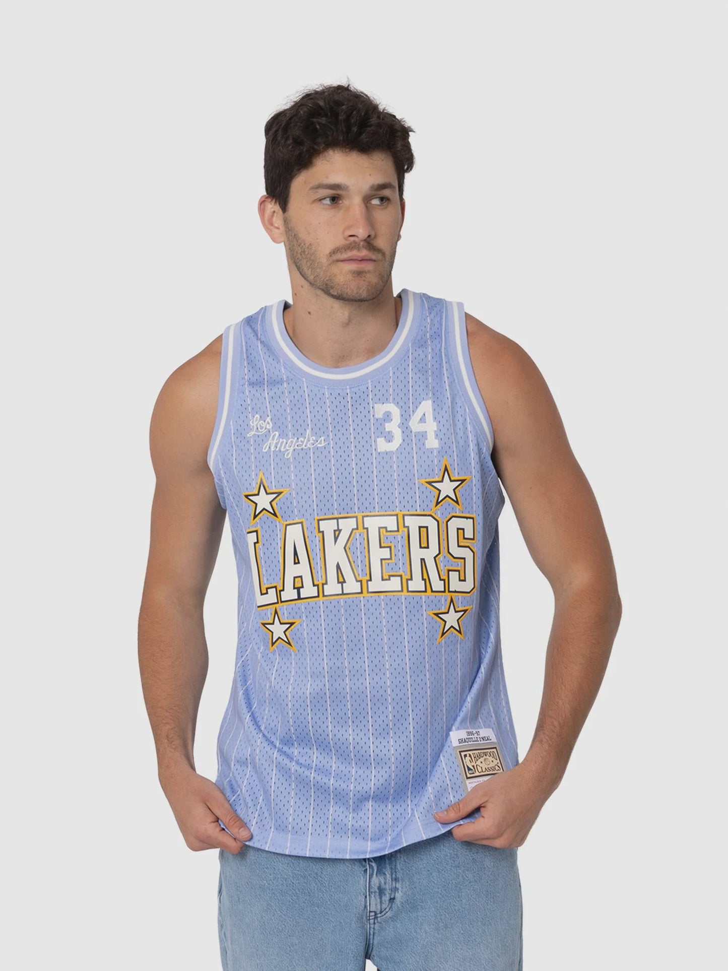 MNA-M48 (Mitchell & ness swingman jersey tip-off los angeles lakers shaquille O'neil blue) 102599130