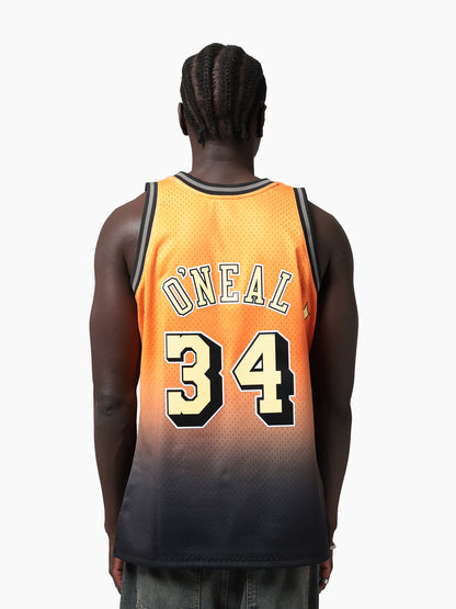 MNA-H51 (Mitchell and ness wrhse rave swingman jersey lakers shaq o'neal buckskin gold) 42699130