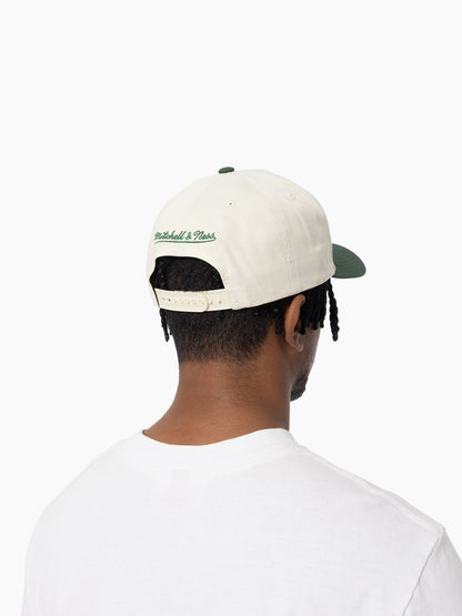 MNA-M41 (Mitchell & ness evergreen pro pinch sonics snapback white cream/green osfm) 12592391