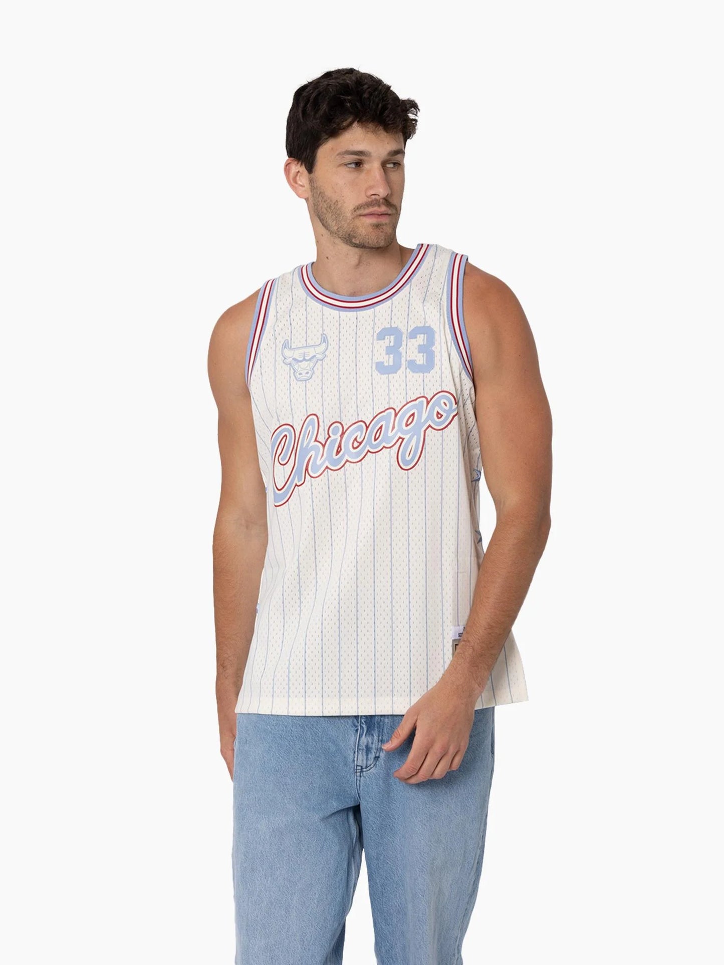 MNA-N48 (Mitchell & ness swingman jersey tip-off chicago bulls jersey scottie pippen egret) 102599130