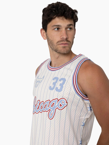 MNA-N48 (Mitchell & ness swingman jersey tip-off chicago bulls jersey scottie pippen egret) 102599130