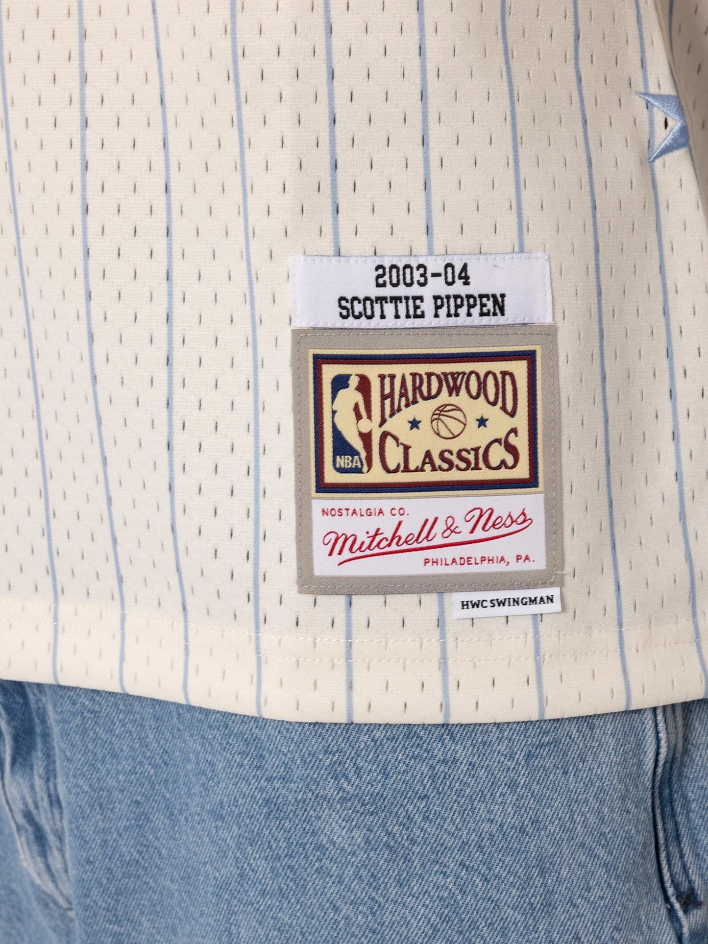 MNA-N48 (Mitchell & ness swingman jersey tip-off chicago bulls jersey scottie pippen egret) 102599130