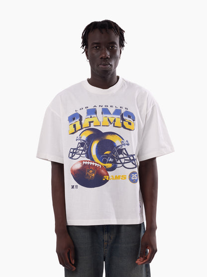 MNA-T52 (Mitchell & ness los angeles rams helmet box fit t-shirt vintage white) 82693478