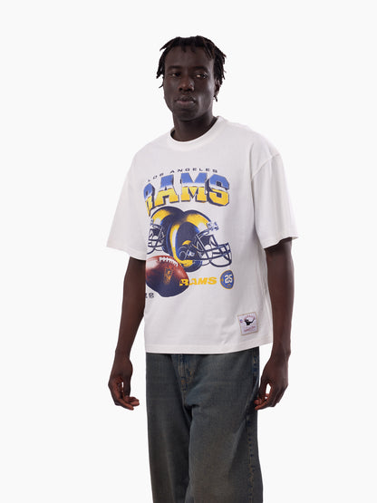 MNA-T52 (Mitchell & ness los angeles rams helmet box fit t-shirt vintage white) 82693478