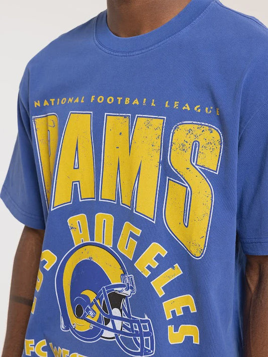 MNA-U22 (Mitchell and ness division arch tee rams faded blue) 102293478