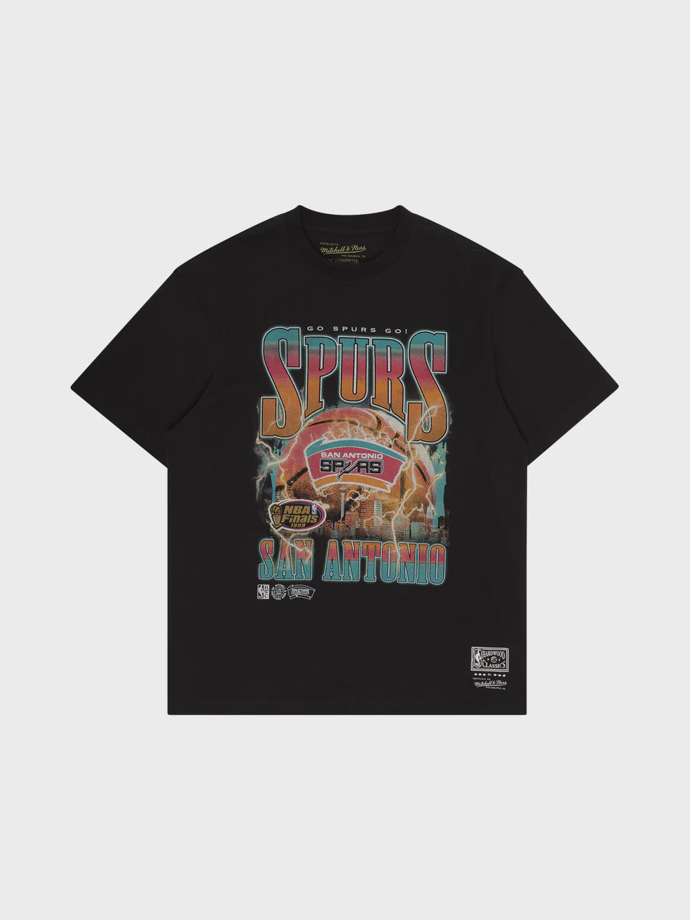 MNA-N41 (Mitchell & ness city strike tee spurs faded black) 12593478