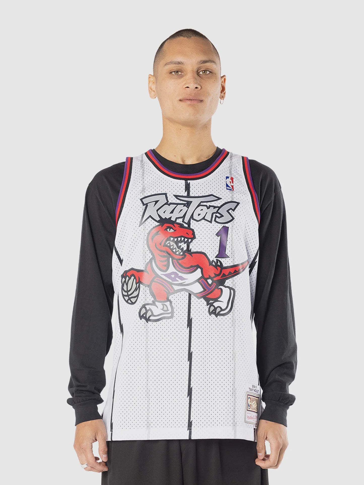 MNA-N40 (Mitchell & ness swingman jersey home 98 raptors mcgr white) 122498695