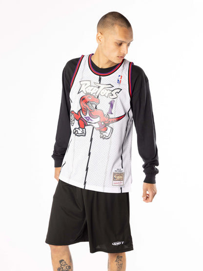 MNA-N40 (Mitchell & ness swingman jersey home 98 raptors mcgr white) 122498695