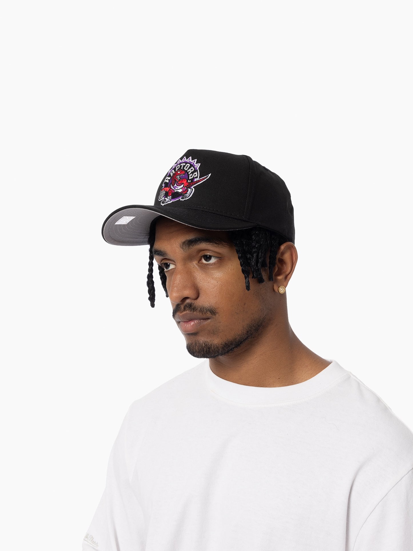 MNA-O41 (Mitchell & ness evergreen pro pinch raptors snapback black/team colours osfm) 12592391