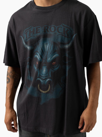 MNA-O50 (Mitchell & ness the rock bulls tee washed black) 22693636