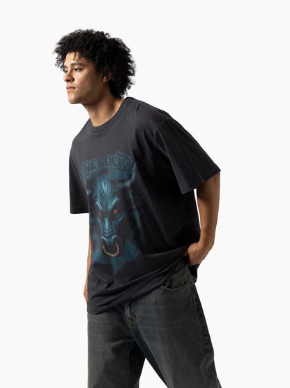 MNA-O50 (Mitchell & ness the rock bulls tee washed black) 22693636