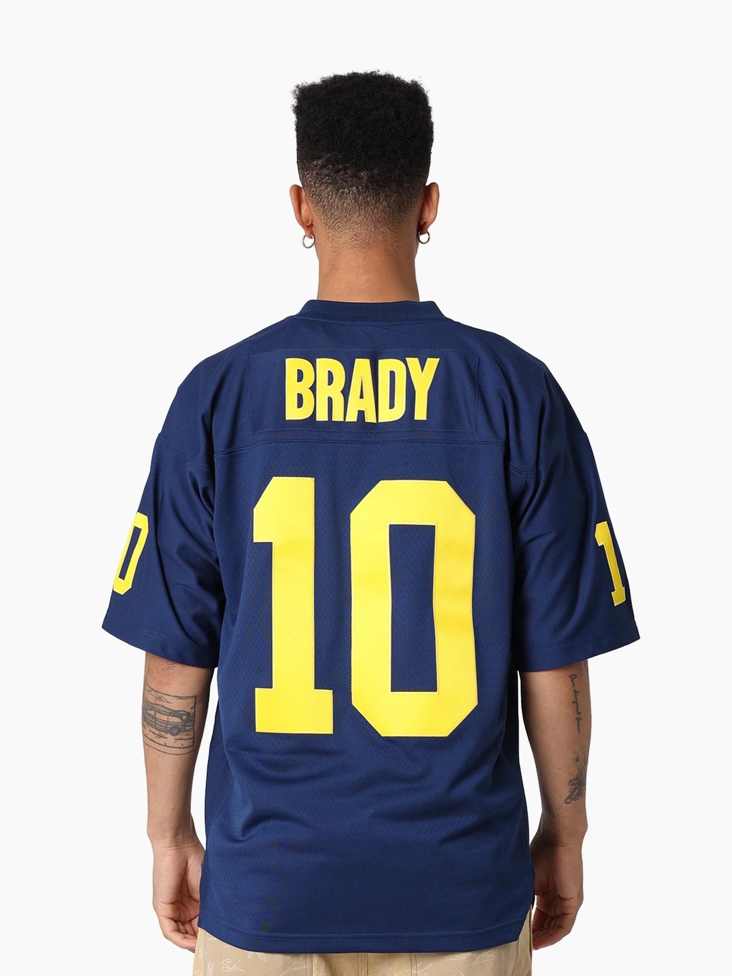 MNA-C48 (Mitchell & ness Tom Brady 1999 University of Michigan Legacy Jersey astros blue) 1025910869