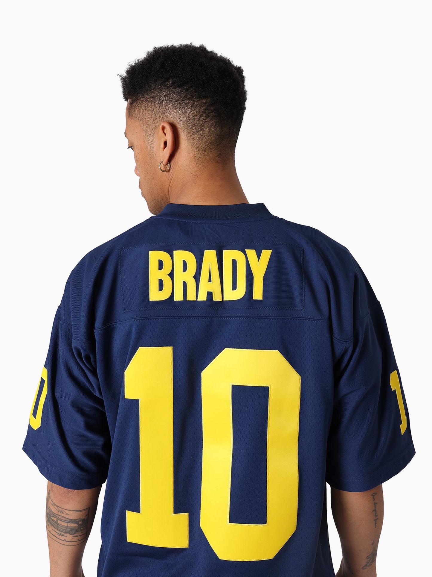 MNA-C48 (Mitchell & ness Tom Brady 1999 University of Michigan Legacy Jersey astros blue) 1025910869