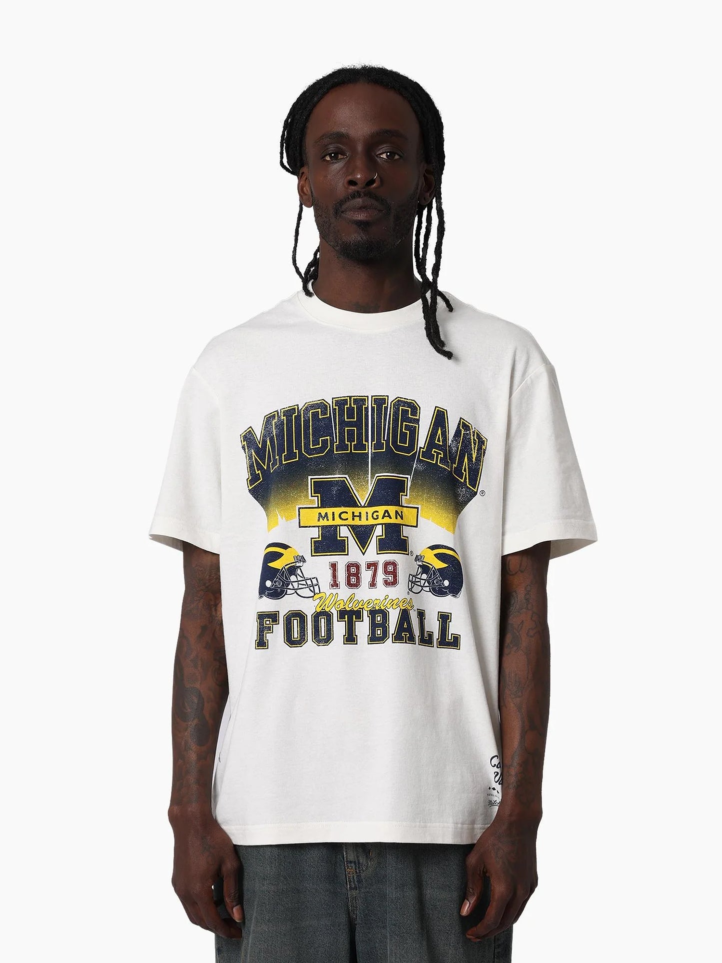 MNA-Y48 (Mitchell & ness michigan tee um vintage white) 112592391