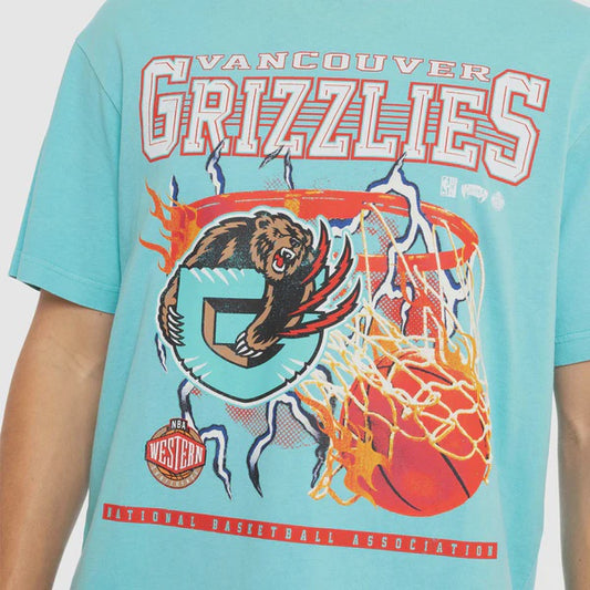 MNA-G35 (Mitchell and ness lightning hoop tee grizzlies teal) 22493478