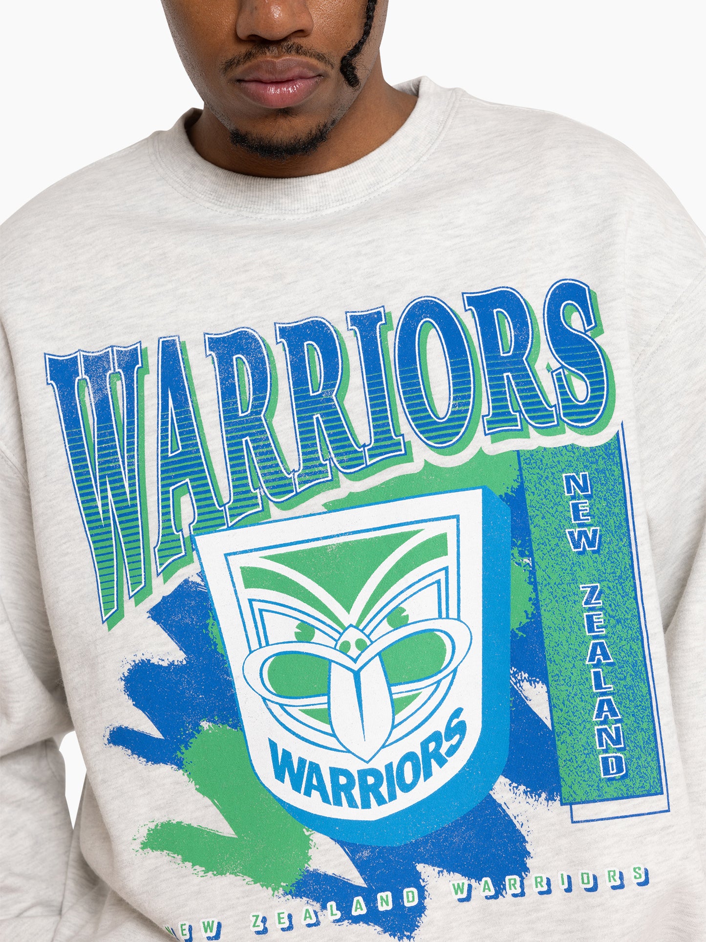 MNA-S36 (Mitchell and ness brush off crew nz warriors silver marle bros) 72495217