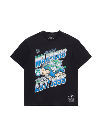 MNA-T36 (Mitchell and ness character tee nz warriors faded black) 72493043