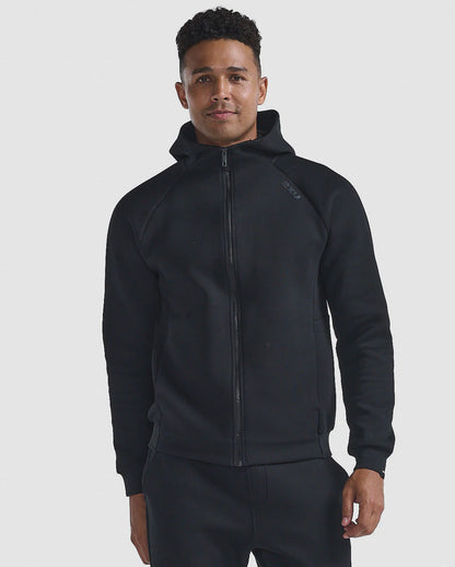 2XUA-H (2XU commute full zip hoodie black/black) 122397000