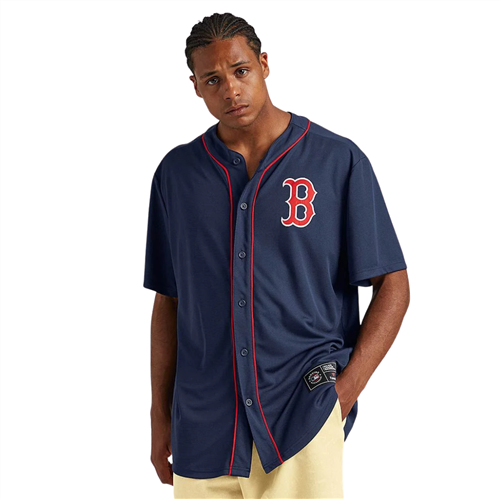 MJA-W10 (Majestic major league baseball core jersey red sox navy) 62395652