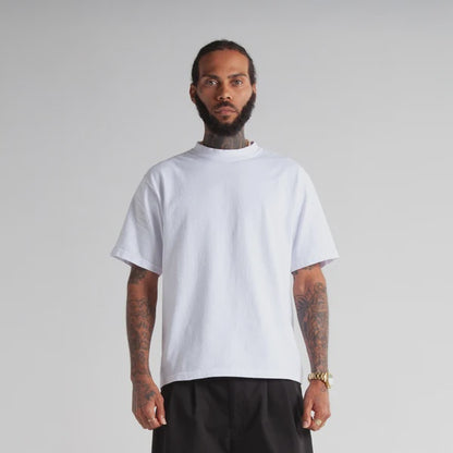 SKA-S (Shaka wear streetwear 10M-006 essentials max heavyweight cropped tee short sleeve tee white)