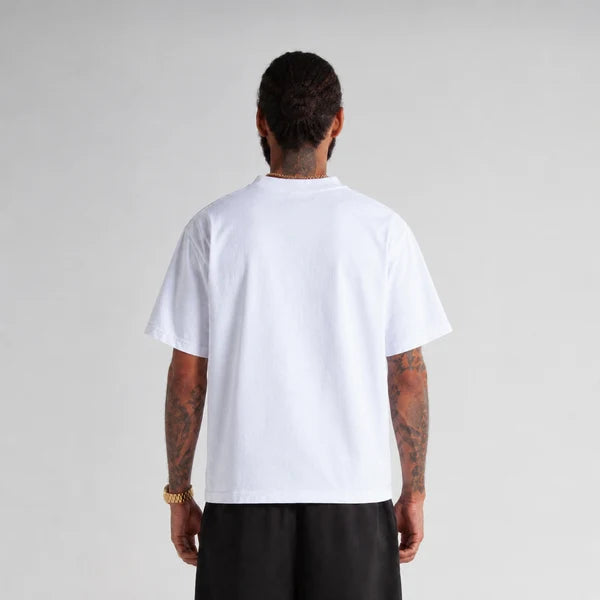 SKA-S (Shaka wear streetwear 10M-006 essentials max heavyweight cropped tee short sleeve tee white)