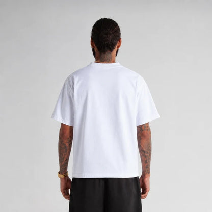 SKA-S (Shaka wear streetwear 10M-006 essentials max heavyweight cropped tee short sleeve tee white)