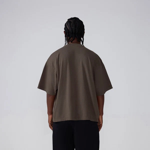 SKA-J (Shaka wear streetwear essentials max heavyweight drop shoulder short sleeve tee mocha)