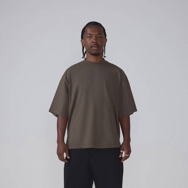 SKA-J (Shaka wear streetwear essentials max heavyweight drop shoulder short sleeve tee mocha)