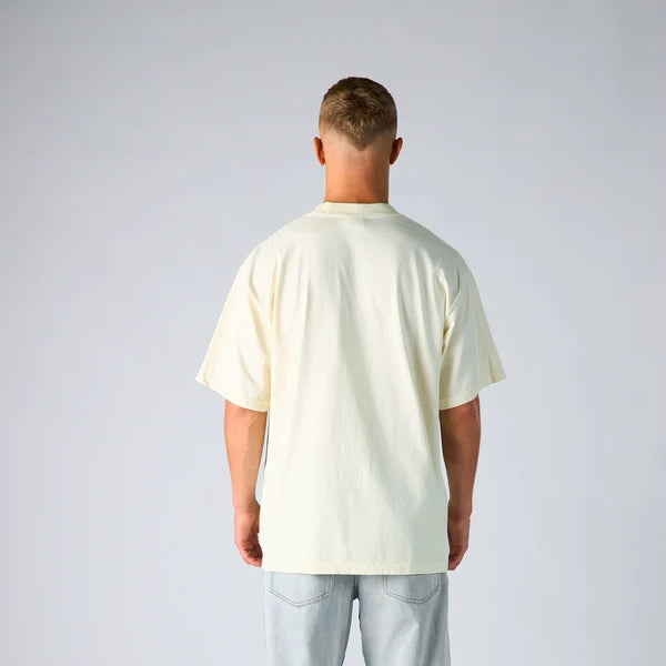 SKA-D (Shaka wear streetwear 10M-002 essentials max heavyweight garment dye short sleeve tee cream)