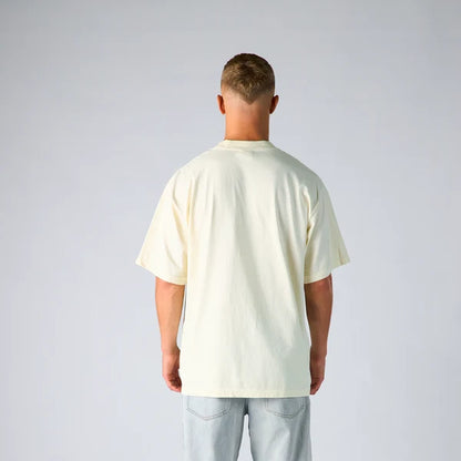 SKA-D (Shaka wear streetwear 10M-002 essentials max heavyweight garment dye short sleeve tee cream)