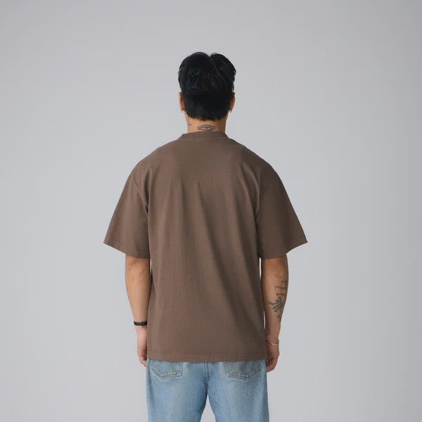 SKA-F (Shaka wear streetwear essentials max heavyweight garment dye short sleeve tee mocha)