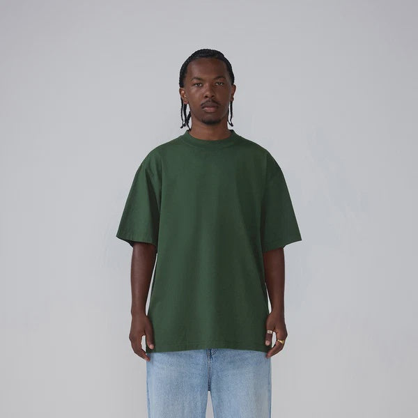 SKA-G (Shaka wear streetwear 10M-002 essentials max heavyweight garment dye short sleeve tee moss)