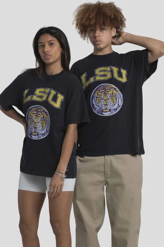 MNA-P22 (Mitchell and ness lsu emblem tee faded black) 102293478