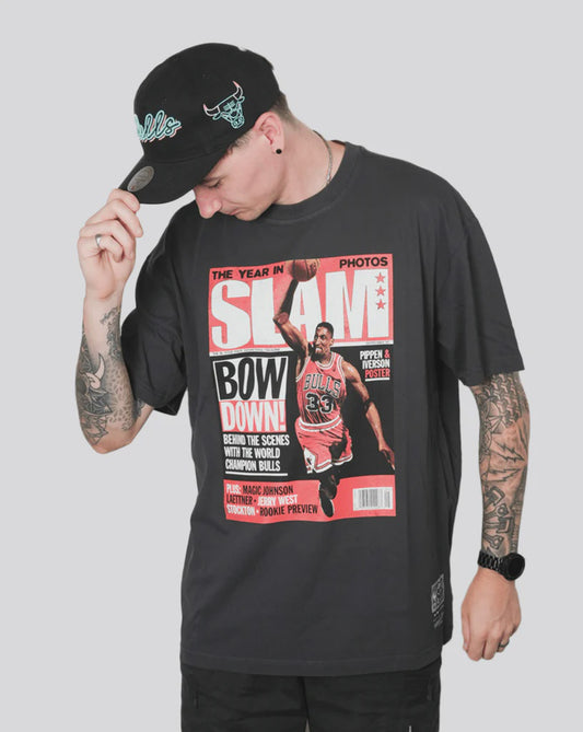 MNA-G42 (Mitchell & ness slam tee bulls scott pippin faded black) 32593478