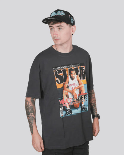 MNA-H42 (Mitchell & ness slam tee raptors vince carter faded black) 32593478