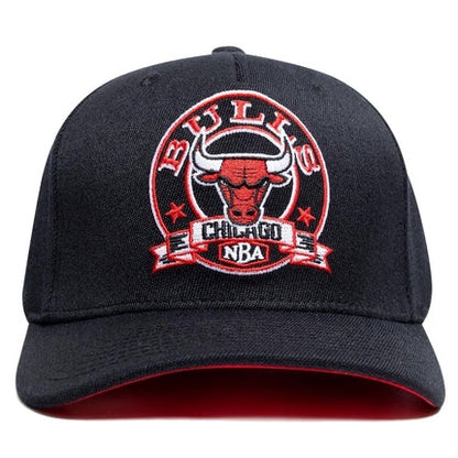 MNA-W37 (Mitchell and ness emblem mvp bulls snapback black/red osfm) 82492826